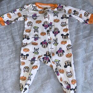 Disney Kids One Piece with Orange and White Halloween Print